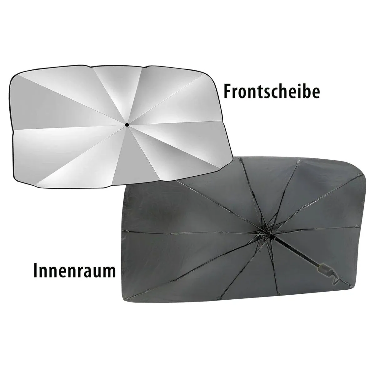 Cartrend Sonnenschirm, optimaler Schutz für Frontscheibe 135 x 71 cm 3
