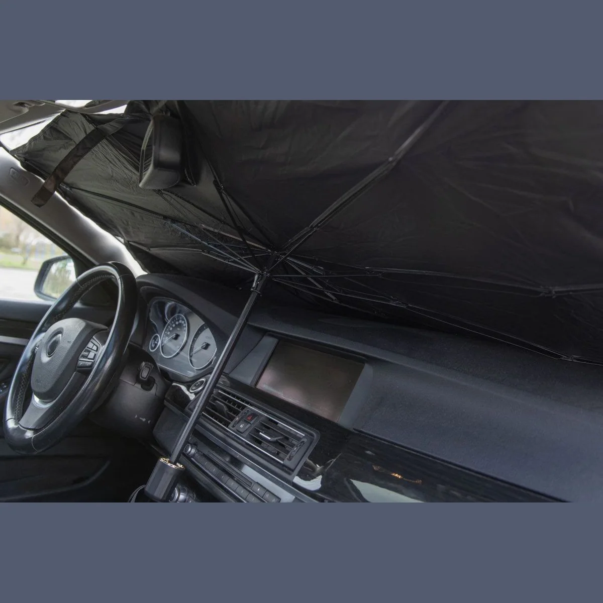 Cartrend Sonnenschirm, optimaler Schutz für Frontscheibe 135 x 71 cm 4