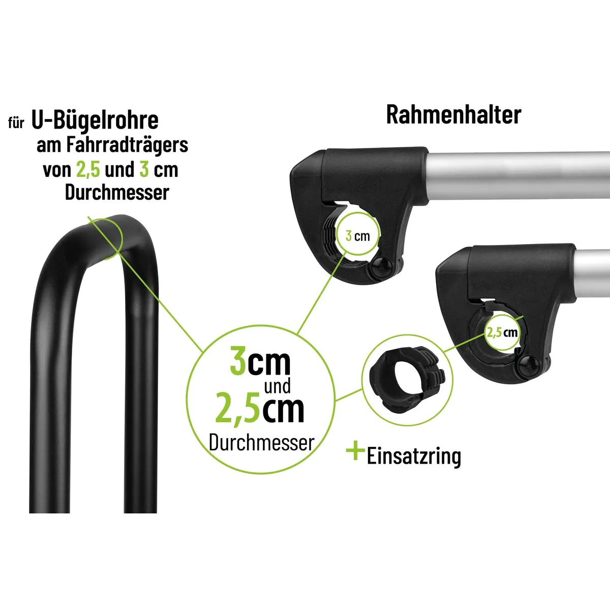 EUFAB Fahrradträger-Rahmenhalter, vielseitig einsetzbar, robust und langlebig 3