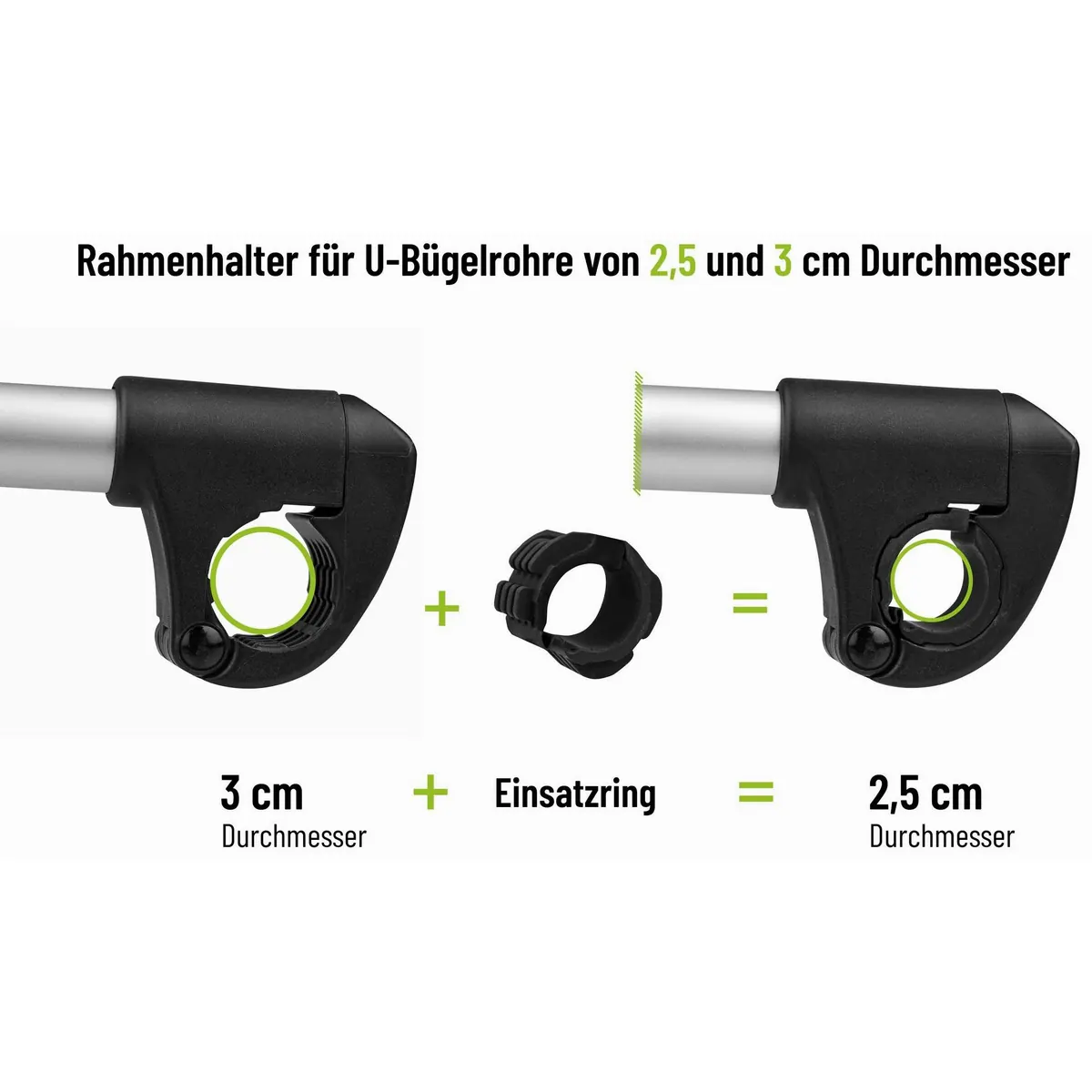 EUFAB Fahrradträger-Rahmenhalter, vielseitig einsetzbar, robust und langlebig 4