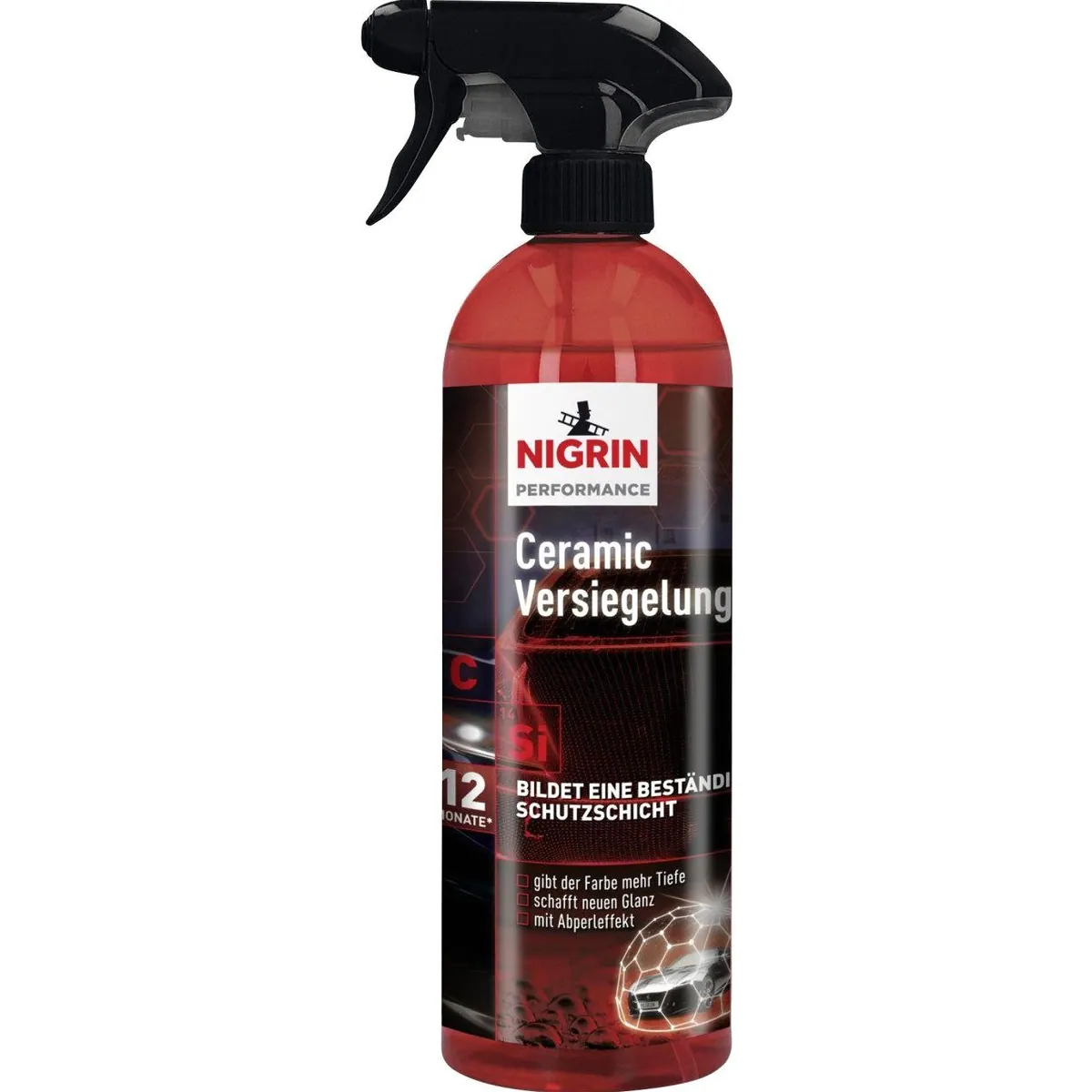 Nigrin Performance Ceramic Versiegelung 750ml, Schutzschicht, Glanz & Farbtiefe