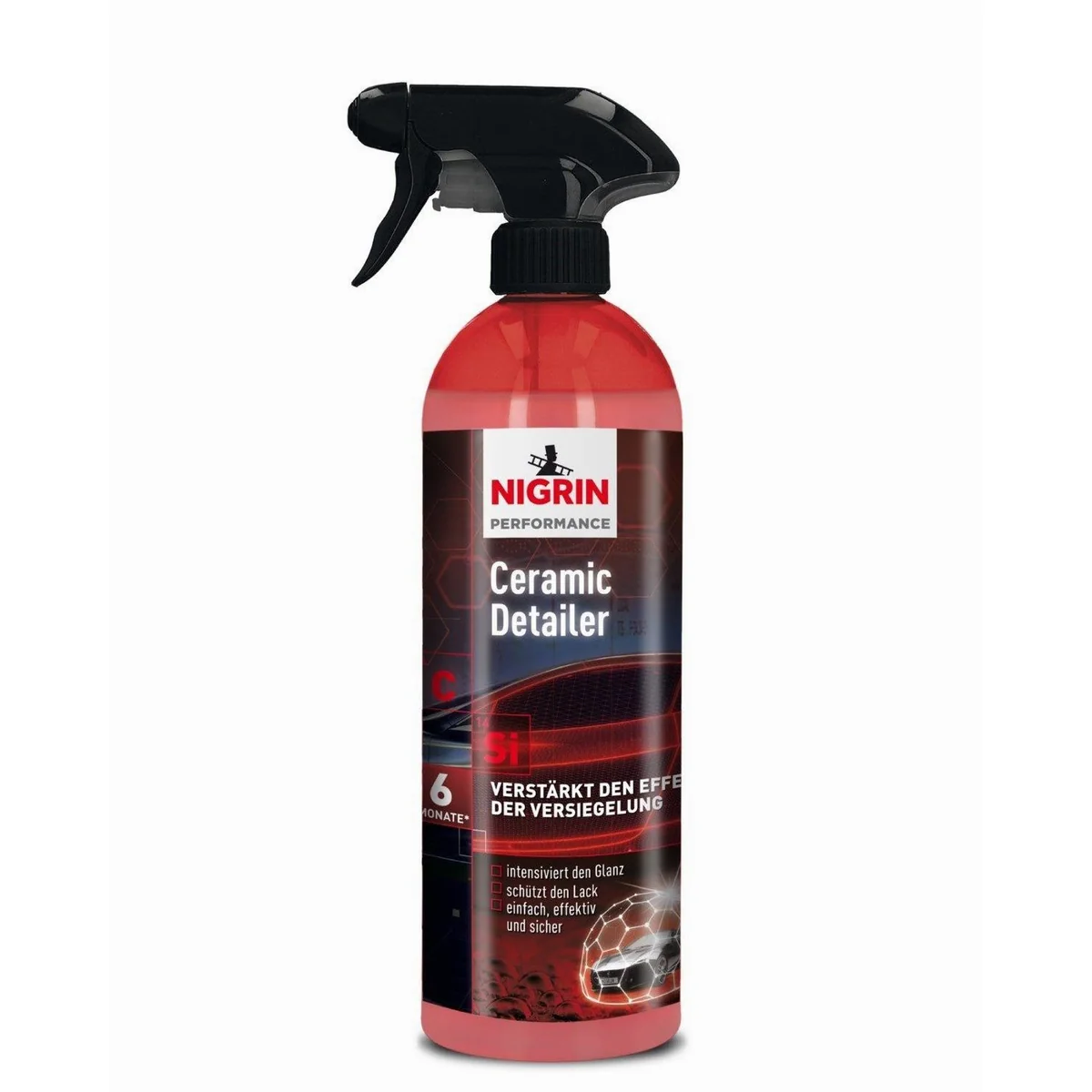 Nigrin Performance Ceramic Detailer 750ml, Lackpflege, Schutzfilm, Farbintensität