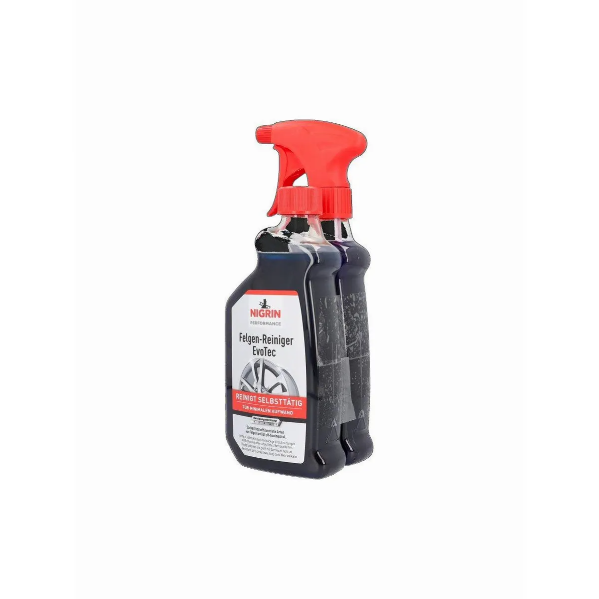Nigrin Felgenreiniger EvoTec Doppelpack, hocheffizient, pH-hautneutral, selbstaktiv