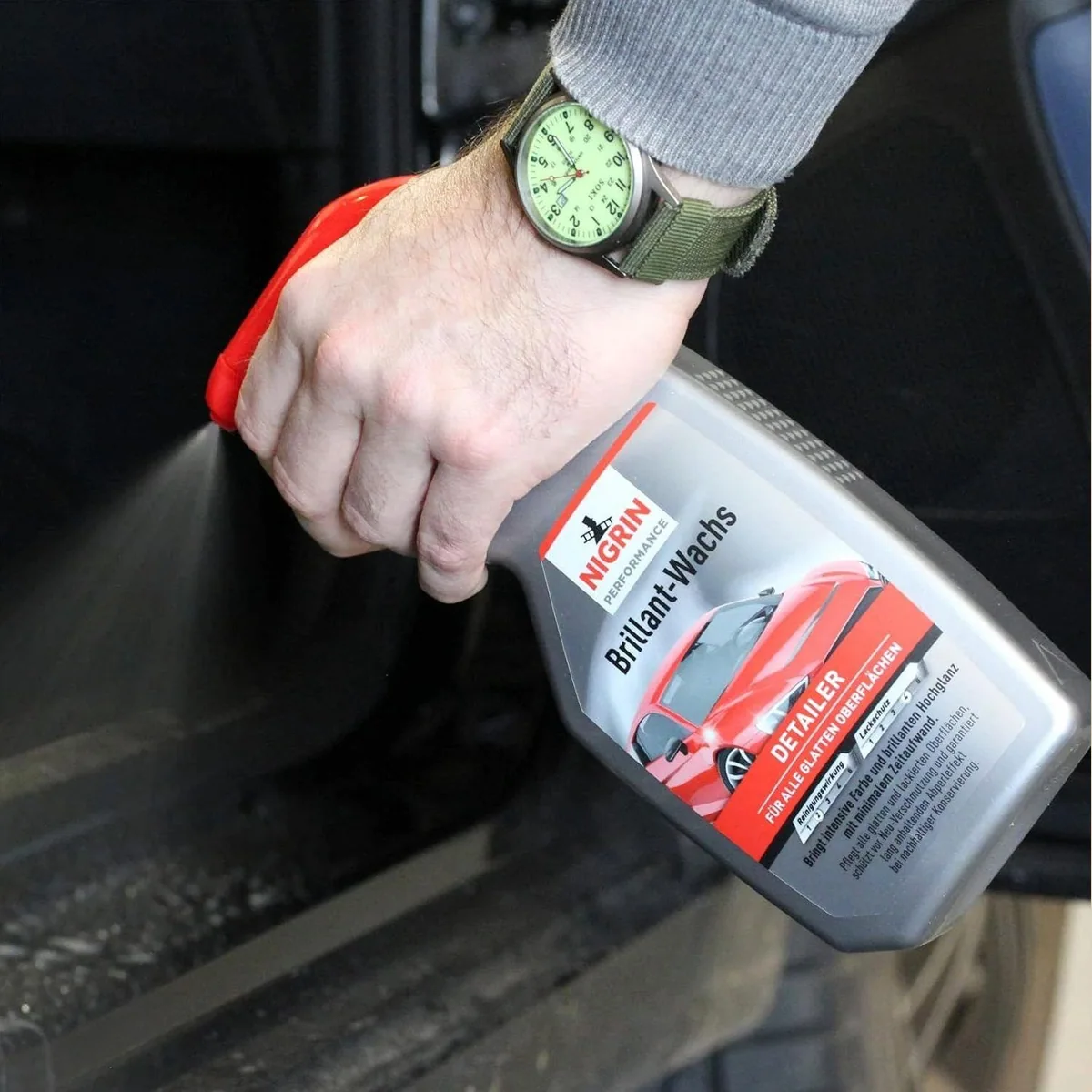 Nigrin Performance Brillant-Wachs Detailer 500ml, einfache Anwendung, brillanter Glanz, langanhaltender Schutz 4
