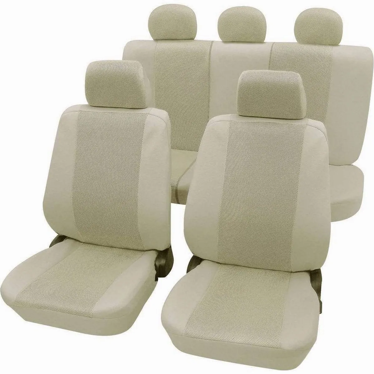 Petex Autositzbezug Set 11-tlg., Lederoptik, Seitenairbag-geeignet