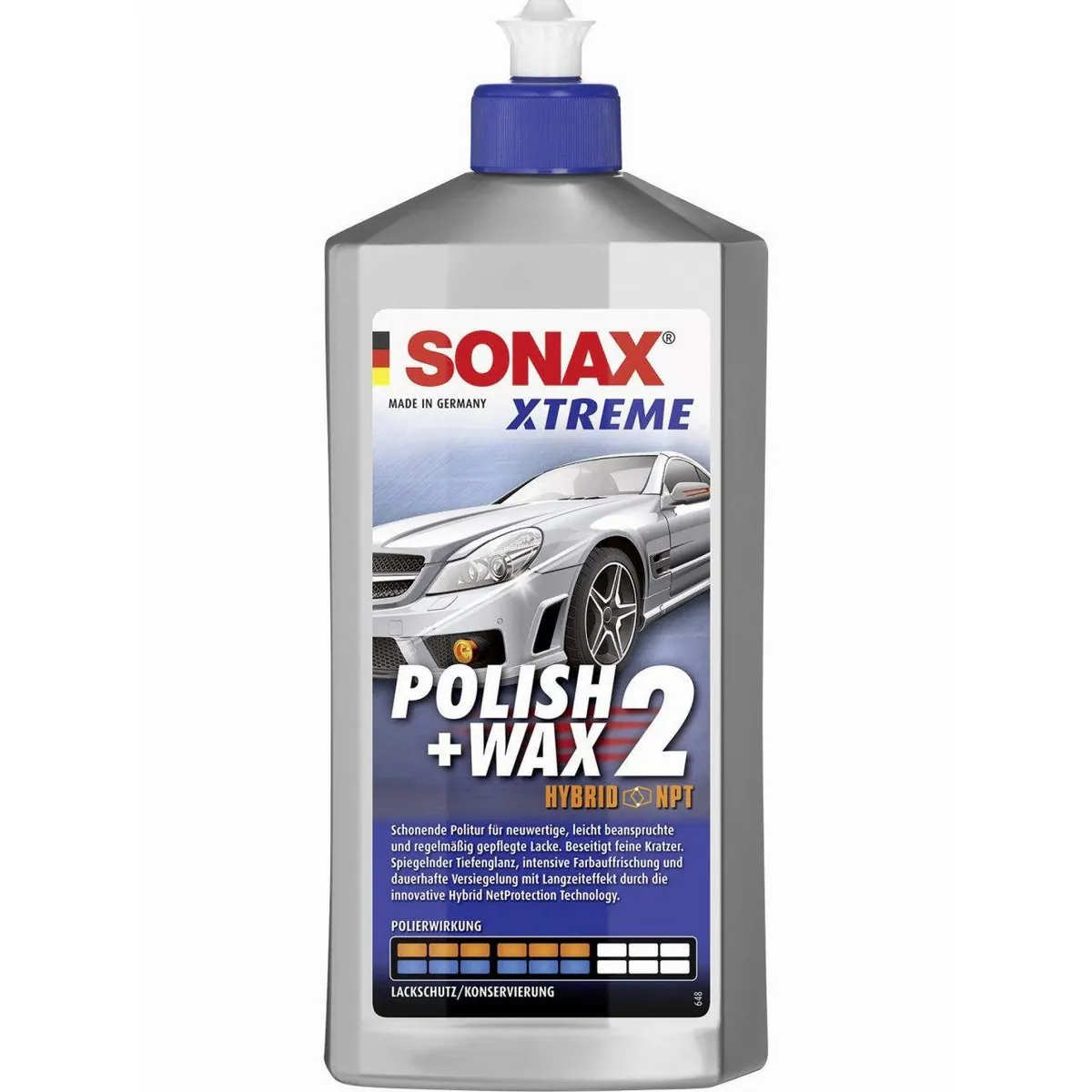 Sonax Xtreme Polish + Wax 2 Nano Pro, für alle Lackarten, Tiefenglanz, witterungsbeständig