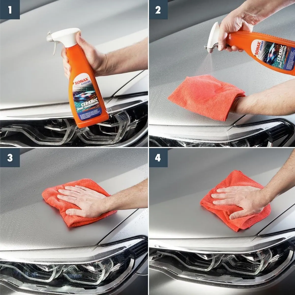 Sonax Xtreme Ceramic Spray Versiegelung 750 ml, hochglänzender Schutz, Si-Carbon-Technologie 2