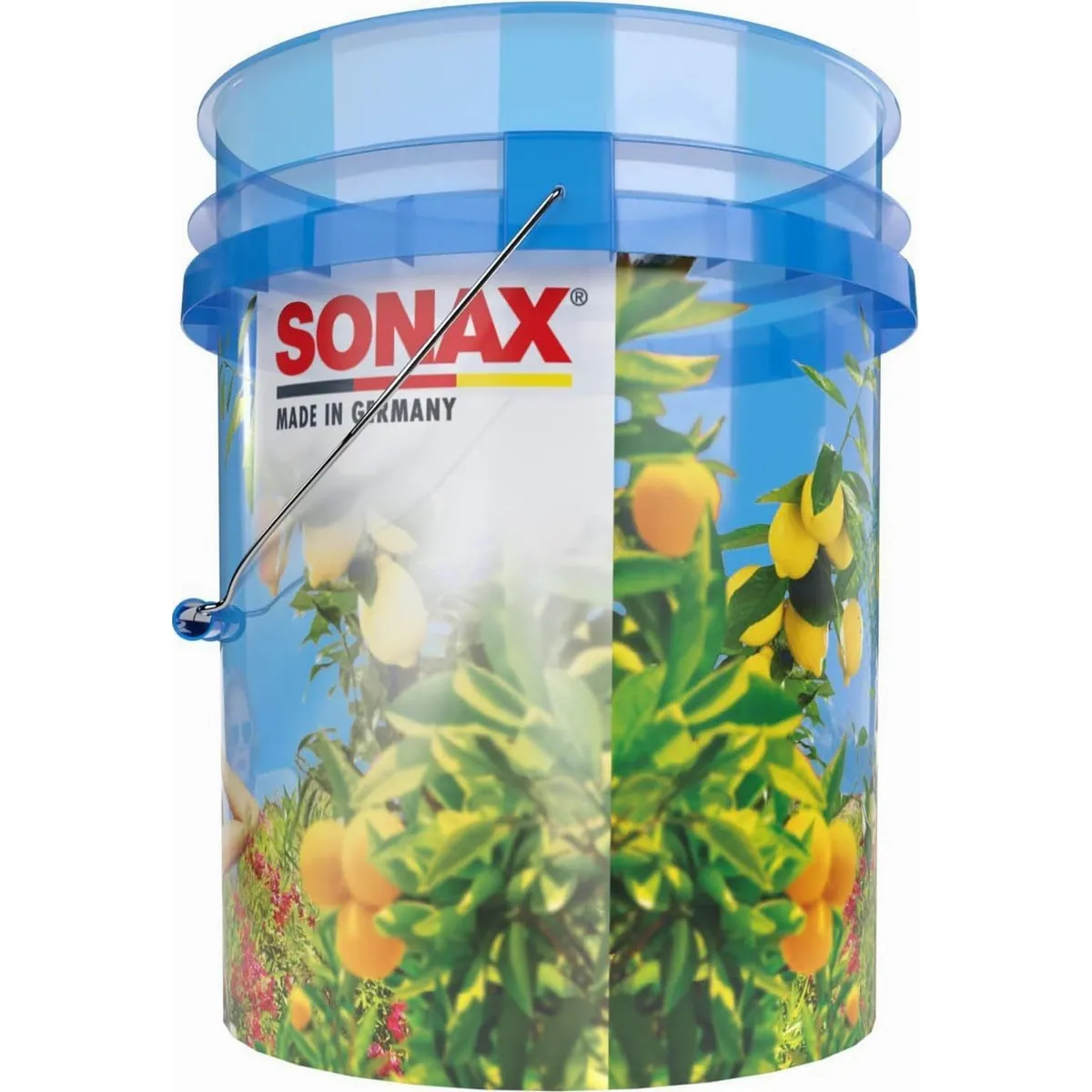 Sonax Wascheimer Capri Eimer Set, 19 Liter, robust, mit Schmutzsieb 2