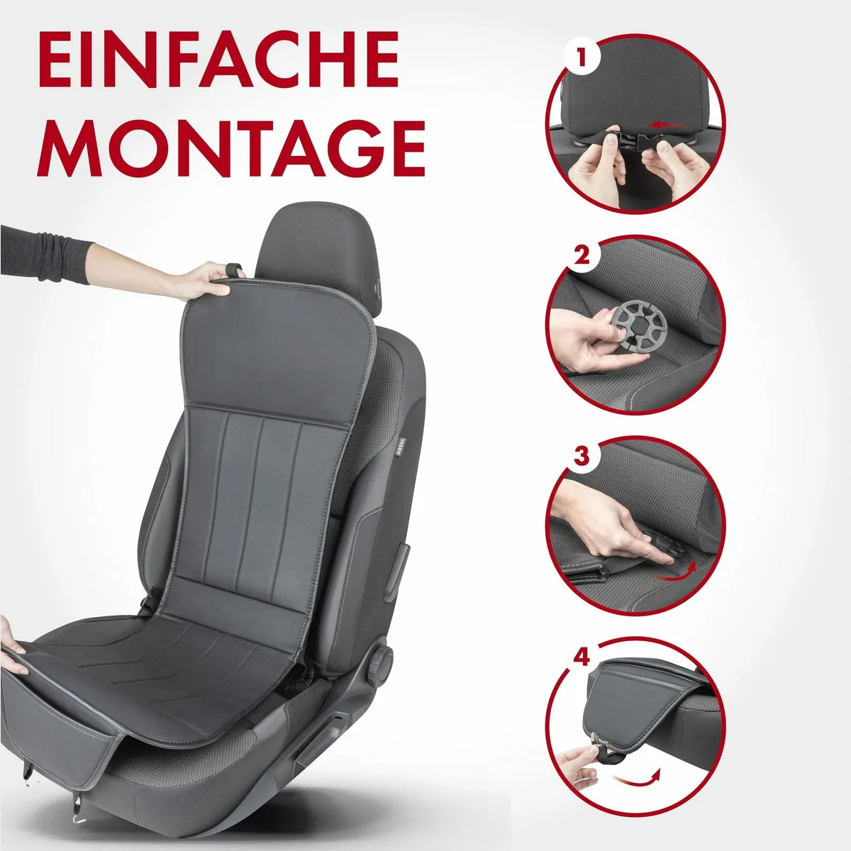 Walser Autositzauflage PKW Sitzauflage Lewis, elegantes Design, hohe Qualität 4