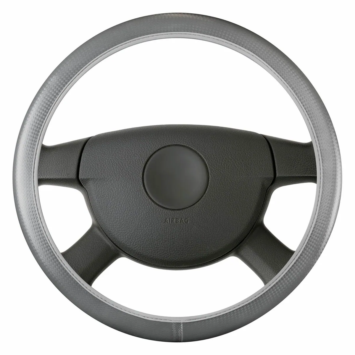 Walser Lenkradbezug Soft Grip, rutschfest & komfortabel — 38 cm grau