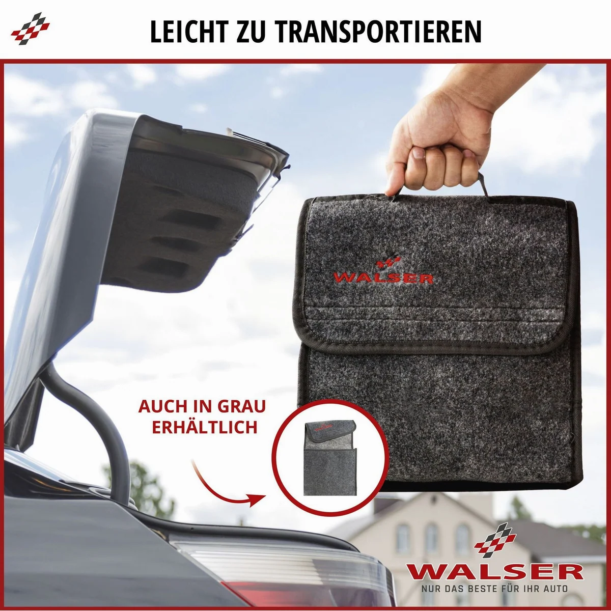 Walser Auto-Rückenlehnenschutz Toolbag Gr.S, praktischer Stauraum, robustes Material 3