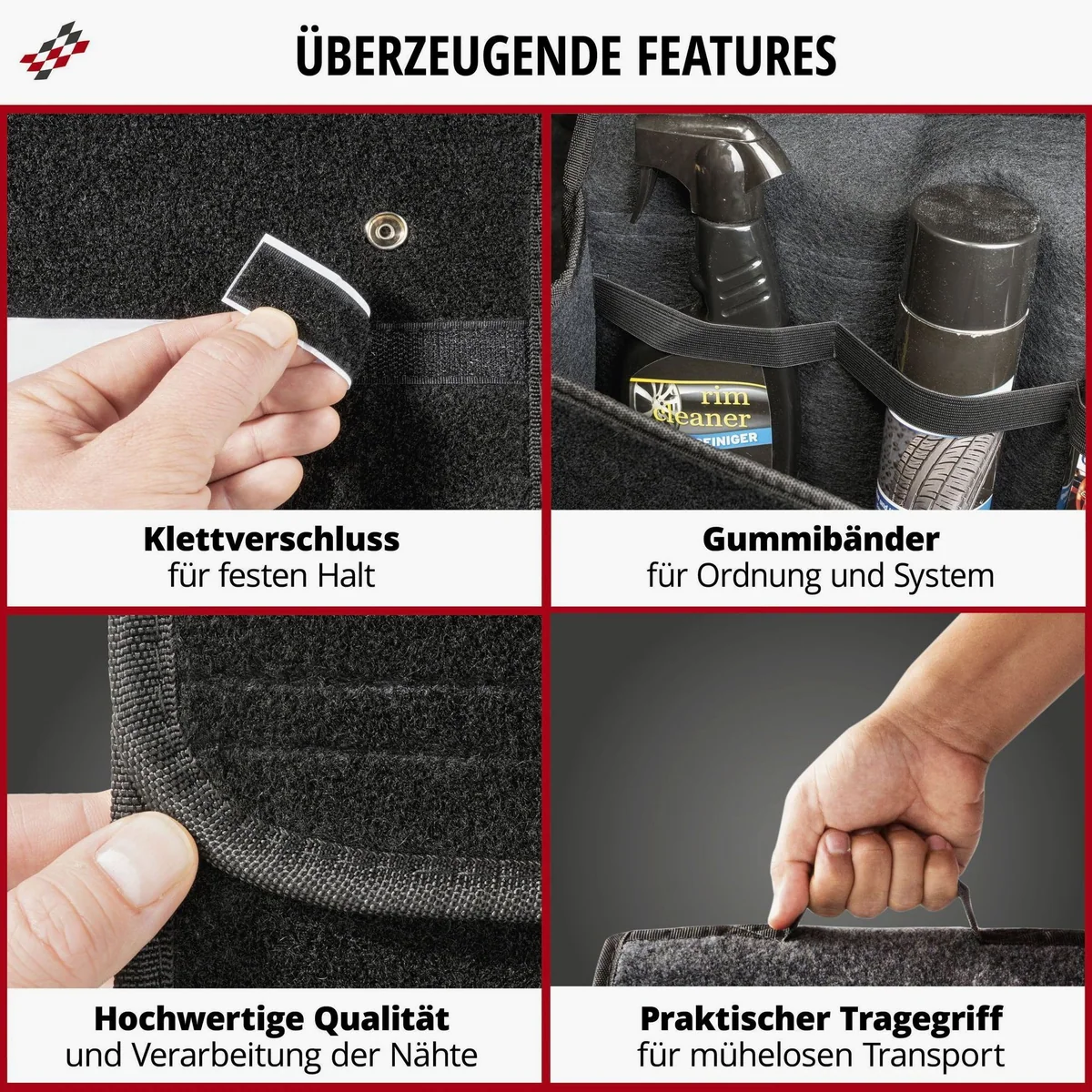 Walser Auto-Rückenlehnenschutz Toolbag Gr.S, praktischer Stauraum, robustes Material 5