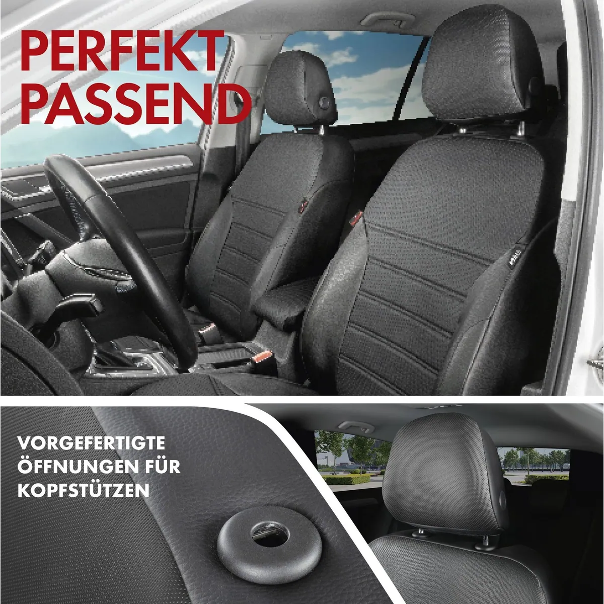 Walser Autositzbezug PKW, 7-teilig, perfekte Passform, hochwertige Stoffqualität 4