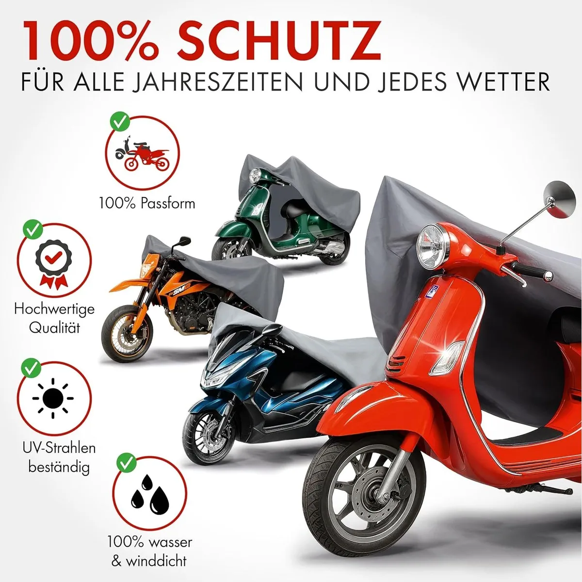 Walser Motorradgarage Größe S, wasserdicht und winterfest, optimale Sicherheit 2