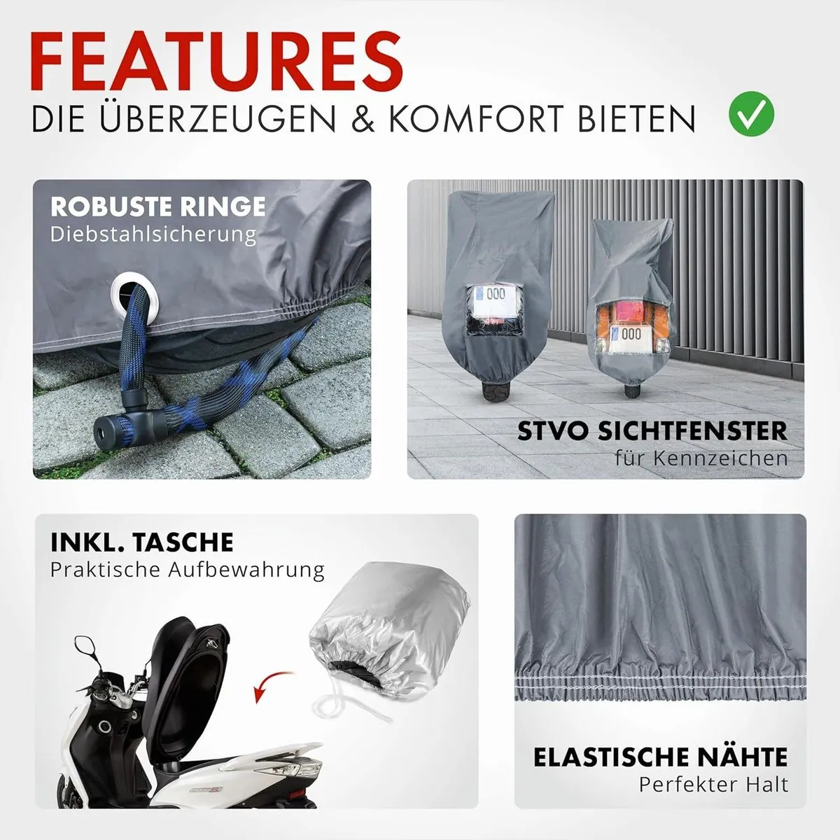 Walser Motorradgarage Größe S, wasserdicht und winterfest, optimale Sicherheit 3