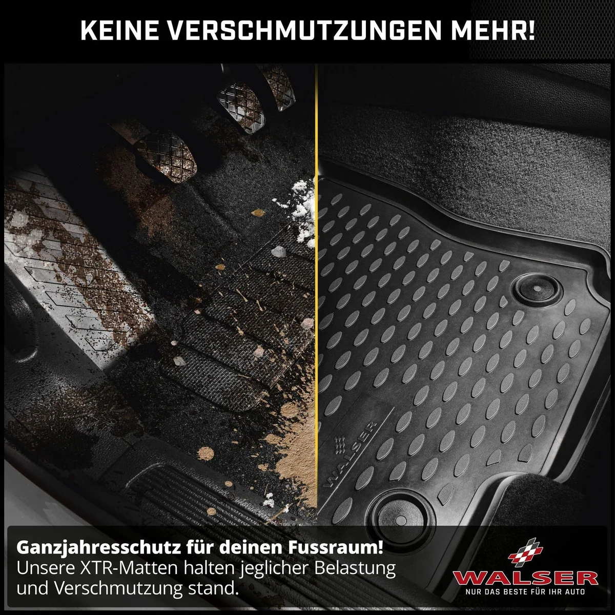 Walser Kofferraumwanne Automatte XTR, passgenau für VW Multivan T5/T6 3